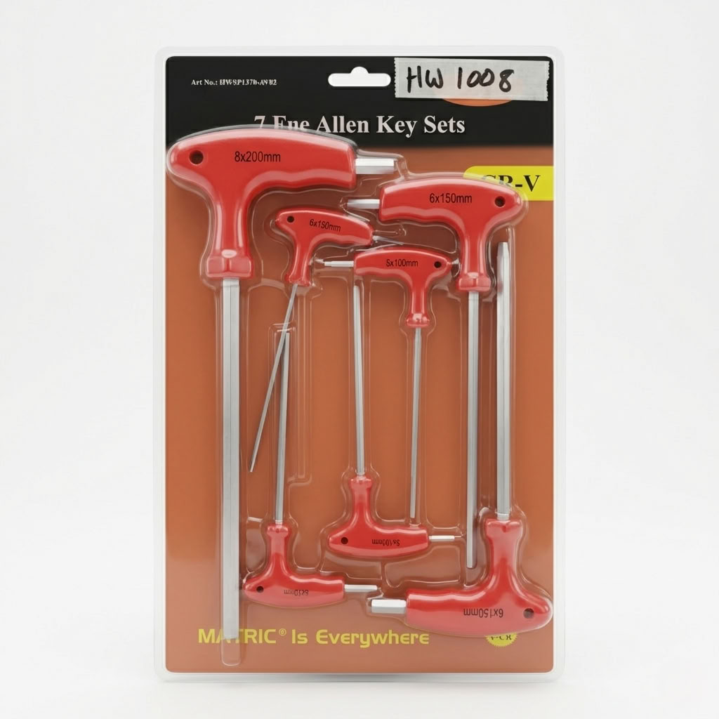 ALLENY KEY SET - HEX [T TYPE] 7 Pc Set MAVRIC AL95A