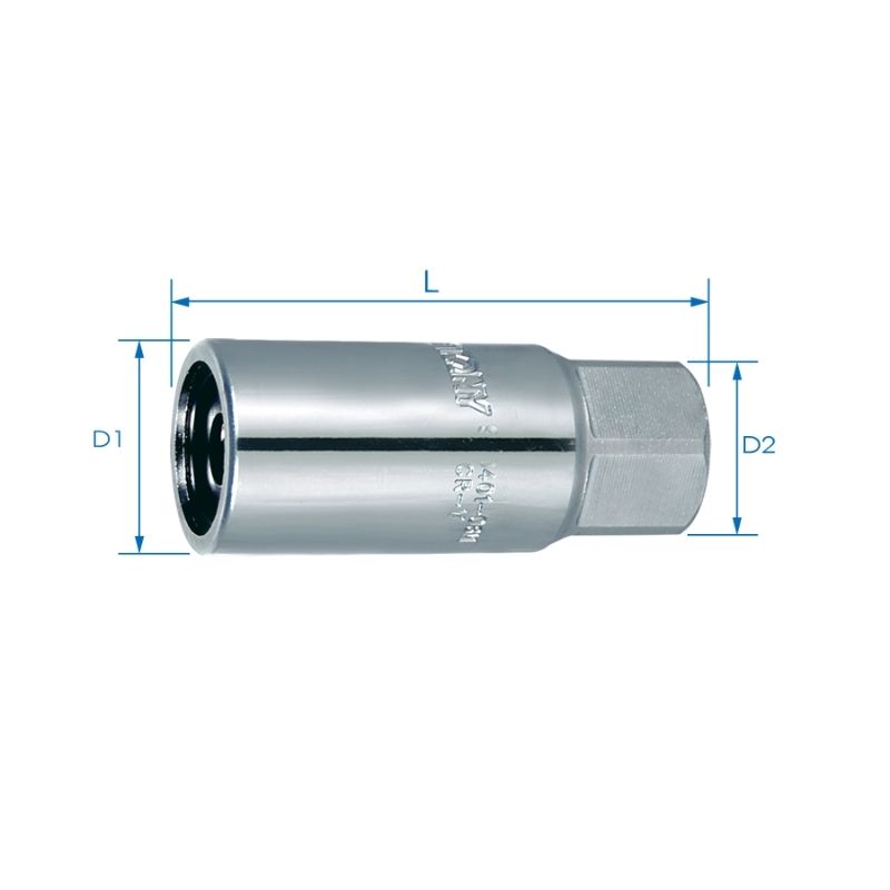 STUD EXTRACTOR SOCKET - ROLLER TYPE [1/2"Dr.] 10mm KINGTONY 9TD401-10M