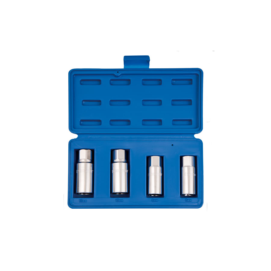 ROLLER STUD EXTRACTOR SOCKET SET [1/2" Dr.] 4 Pc Set KINGTONY 9TD014MR
